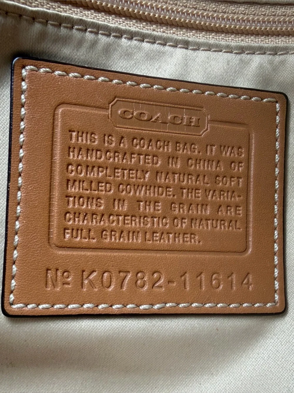 COACH Ergo Flap #11614 Tan Pebbled Leather Turnlock VTG Y2K Shoulder Bag *READ*